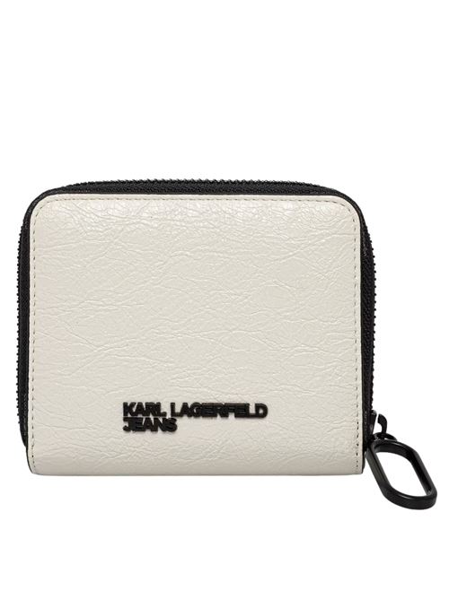 Portafoglio bianco in similpelle Karl Lagerfeld jeans | A2W32039100
